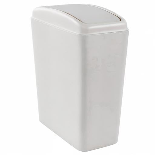3.5 Gallons/14 Liter Small Trash Can, Plastic Swing Lid Garbage Bin,9.8" x 6.6" - Image 8