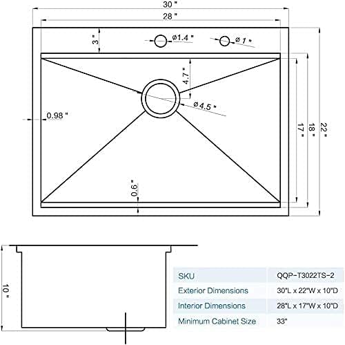 30 Inch Drop In Kitchen Sink Workstation-Bokaiya 30x22 Stainless Steel Drop In Sink 16 Gauge Deep Single Bowl Kitchen Sink with Cutting Board