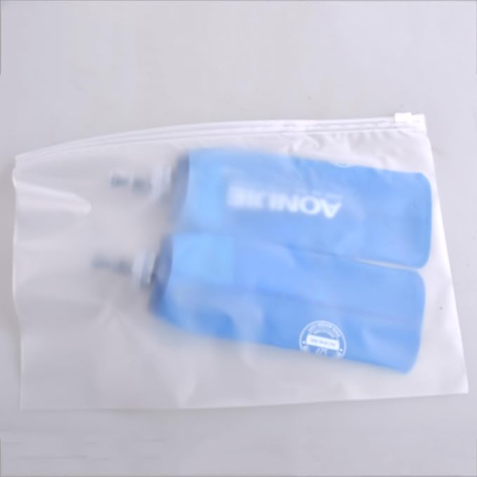 TRIWONDER TPU Soft Folding Water Bottles BPA-Free Collapsible Flask for Hydration Pack - Ideal for Running Hiking Cycling Climbing (250ml/8.45oz - Pack of 2)