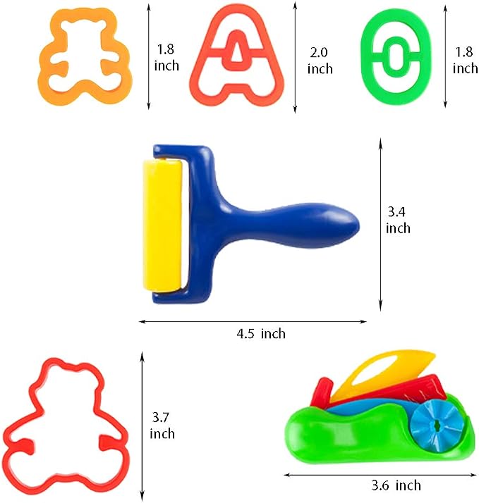 Kids Letter Molds Tools Set,Numeral Various Plastic Animal Molds - Image 6