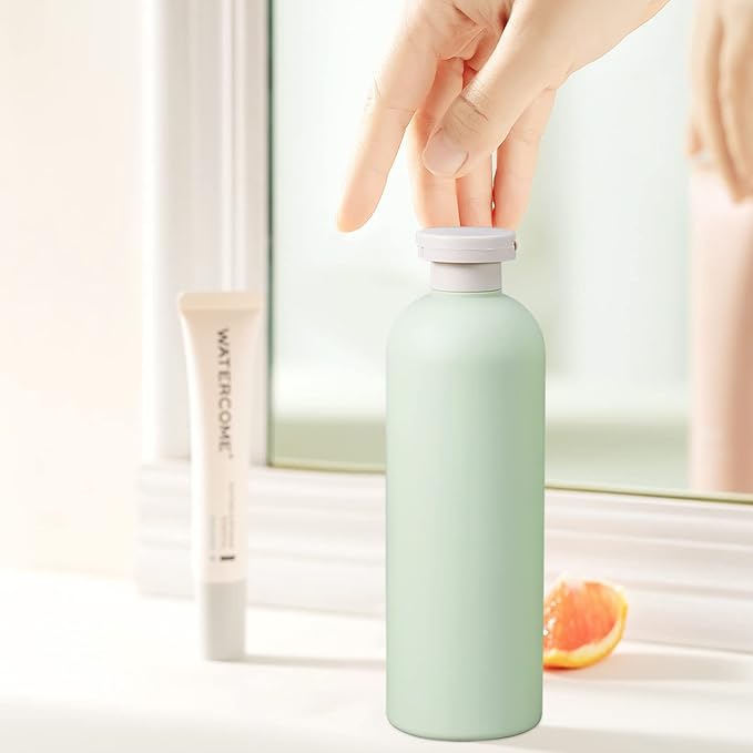 8.8oz Squeeze Bottles with Flip Cap, Refillable Plastic Travel Bottles for Creams, Lotion, Shampoo, Conditioner (2 Pcs)