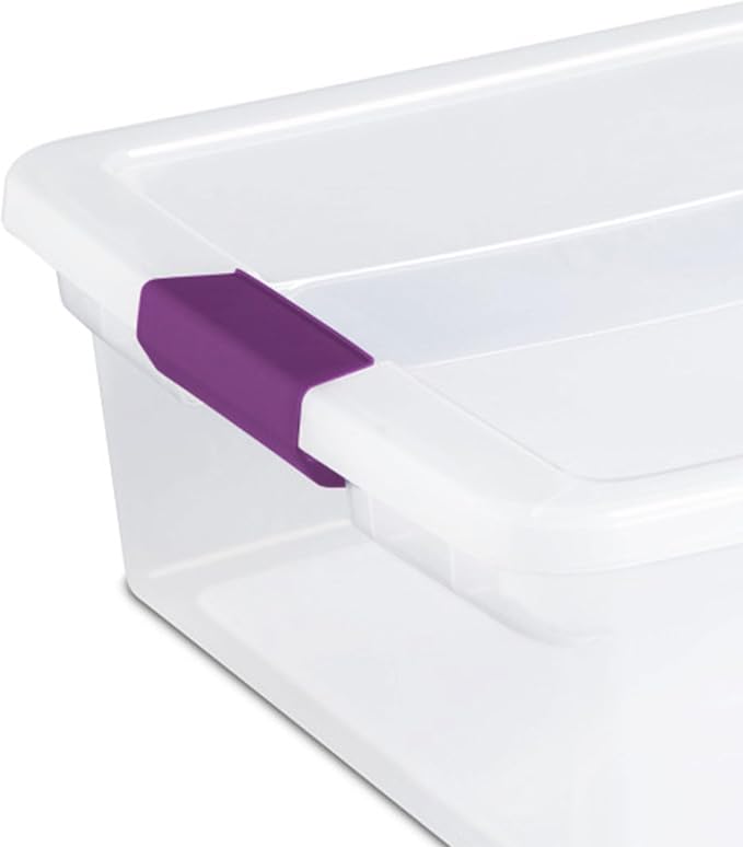 Sterilite 6-Pack 32 Quart ClearView Latch Box, Stackable Organizer Bins - Image 9