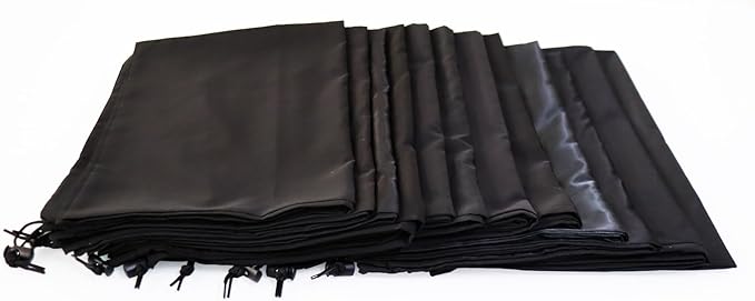 Extra Large Laundry Bag 12 Pack, Travel Laundry Bags with Drawstring Closure, 30"x40", for college, dorm and apartment dwellers (12PCS Black)