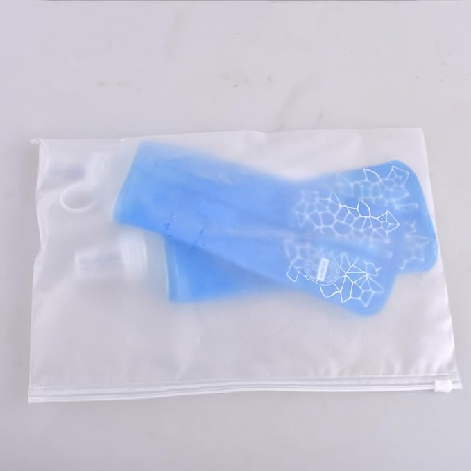 TRIWONDER TPU Soft Folding Water Bottles BPA-Free Collapsible Flask for Hydration Pack - Ideal for Running Hiking Cycling Climbing (450ml/15.22oz - Pack of 2)