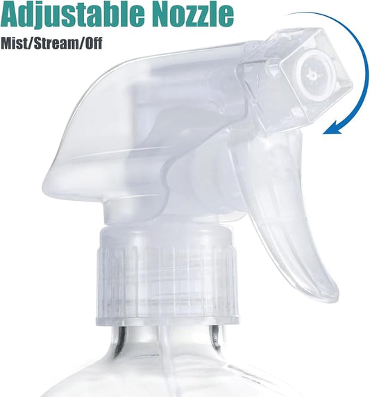 Glass Spray Bottles with Silicone Sleeve Protection, 16 oz 2 Pack, Reusable - Image 2