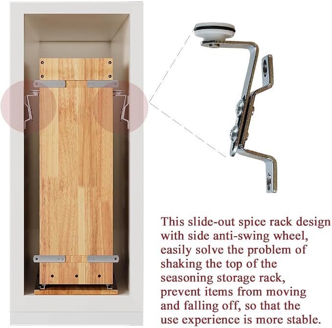 OCG 5" Pull-Out Solid Wood Storage Organizer - Image 6