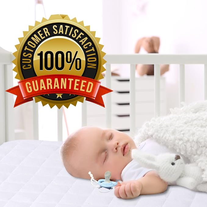 Mini Crib Mattress Protector 100% Waterproof, Noiseless – Viscose Made from - Image 7