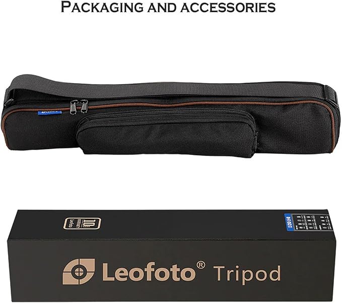 Leofoto Professional Camera Tripod, 46" Compact Carbon Fiber Tripod for DSLR Video Camcorder, 4 Leg Sections, 360° Ball Head, Max Load 8KG/18Lb (LS-254CX+LH-30)