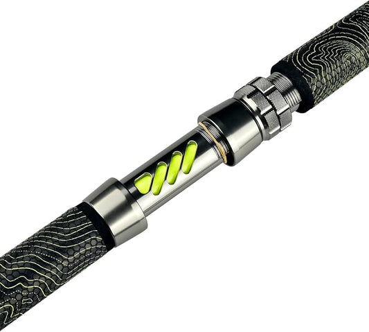 Monster Catfish Fishing Rod - 7' Medium Heavy, 1-Piece Glow in Dark Casting Rod, S-Glass & Carbon Graphite Blend, Durable EVA Foam Super Grip, Catfish Pole for Night Fishing