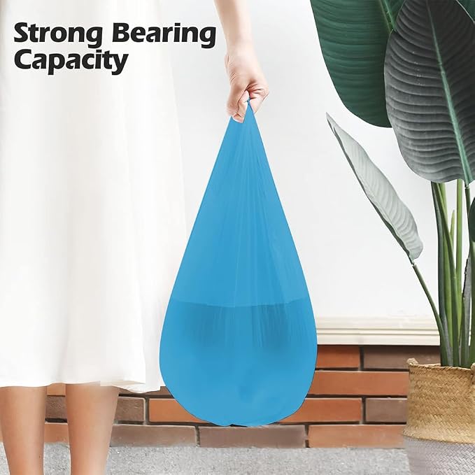 2-4 Gallon Portable Trash Bags, Bedroom Trash Can, Strong Trash Bags(Blue) - Image 7