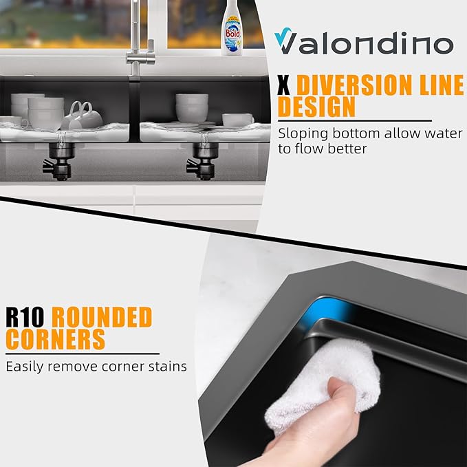 Drop In Kitchen Sink Stainless Steel 32x22 - Drop In Workstation Sink Double Bowl Commercial 16 Gauge Stainless Steel Kitchen Sinks Black