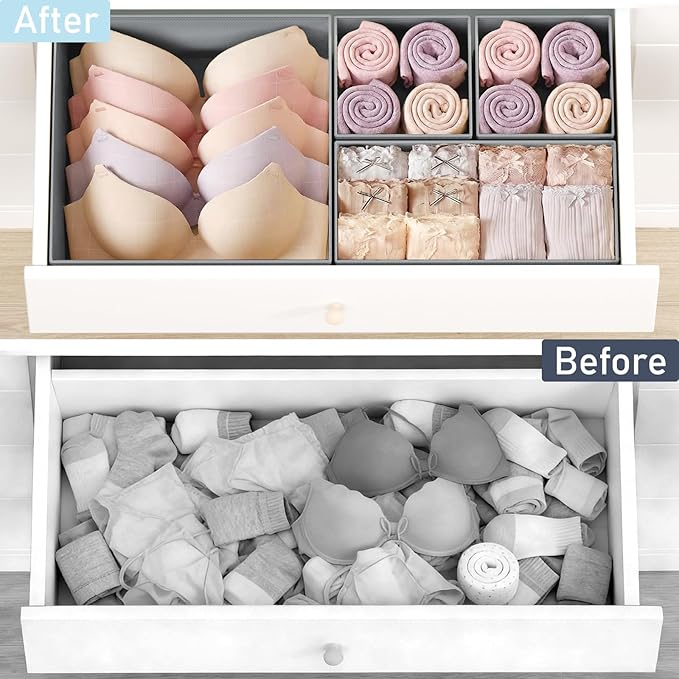 DIMJ Drawer Organizer Clothes 26 Pack - Image 6