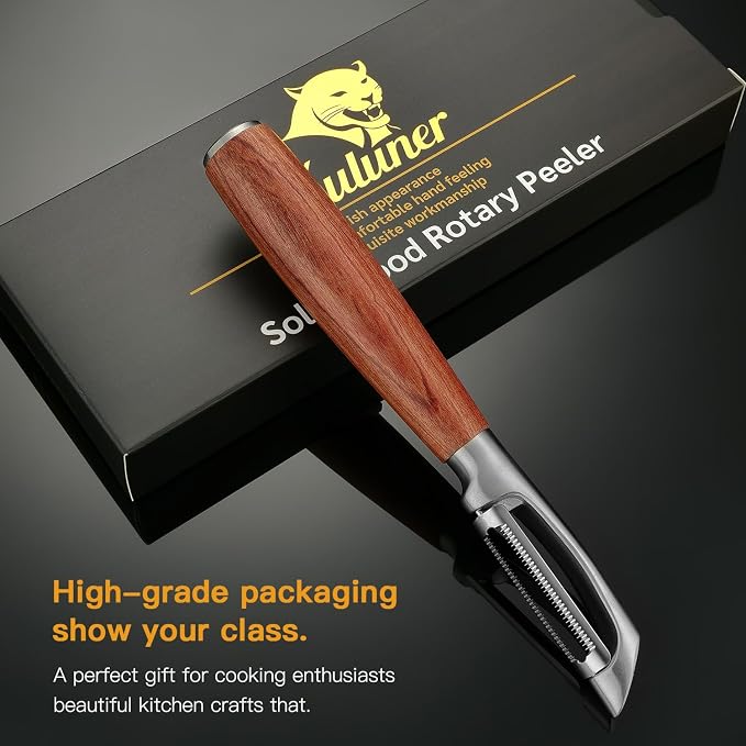 KULUNER,Premium High-End Rosewood Handle and 304 Stainless Steel Serrated Blade - Image 6