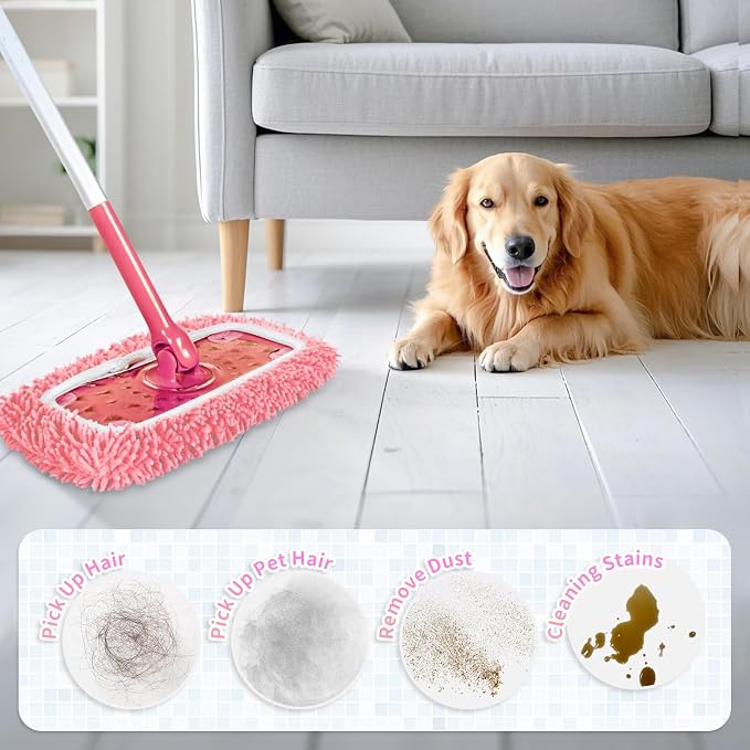 4 Pack Reusable Mop Pads Compatible - Image 6