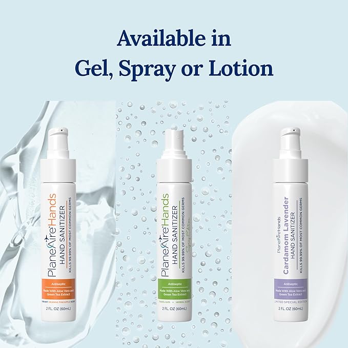 Orange Pineapple Gel Hand Sanitizer | Soothing, Moisturizing, Hydrating | Tropical Scent | Essential Oils, Green Tea Extract, Aloe, and Vegan Glycerin | TSA-Approved Travel Essential | 3-pack