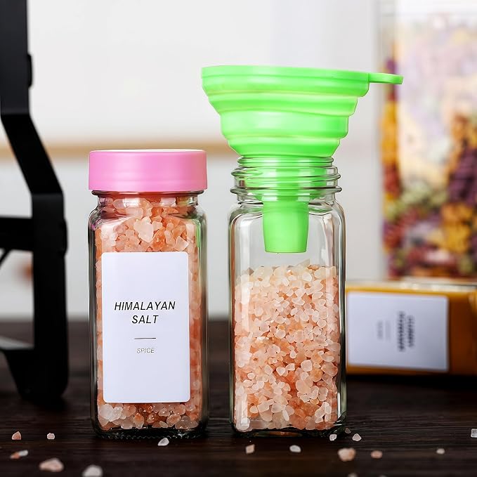 48 Glass storage jars,Glass Spice Jars - Image 7