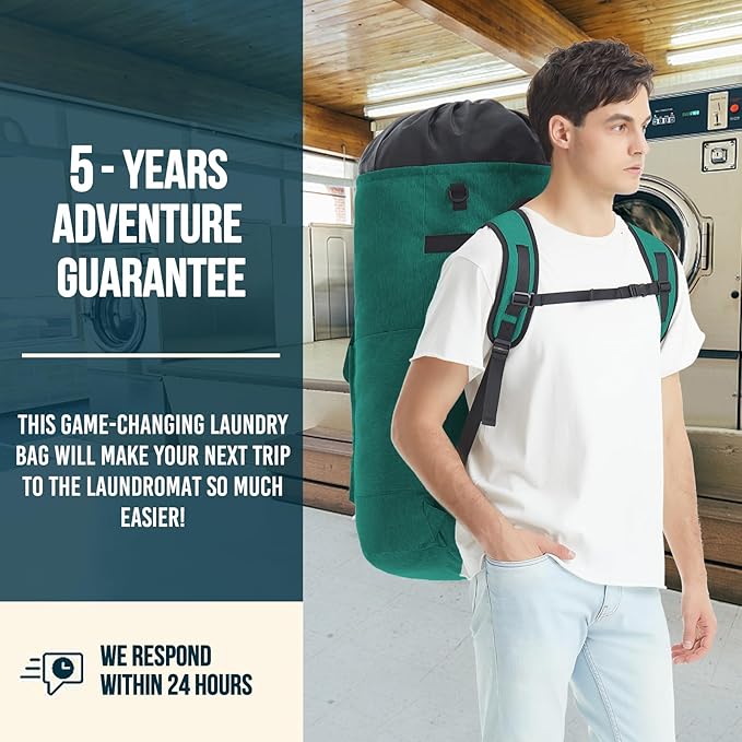 Laundry Backpack with Shoulder Straps,Laundry Bag Extra Large 115L,Laundry - Image 6