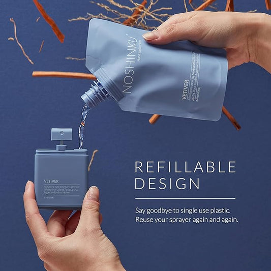 Noshinku Pocket Hand Sanitizer Refill Kit (Vetiver)