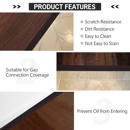 16.4Ft Floor Transition Strip Self Adhesive Vinyl Cover Floor Strip Flat - Image 6