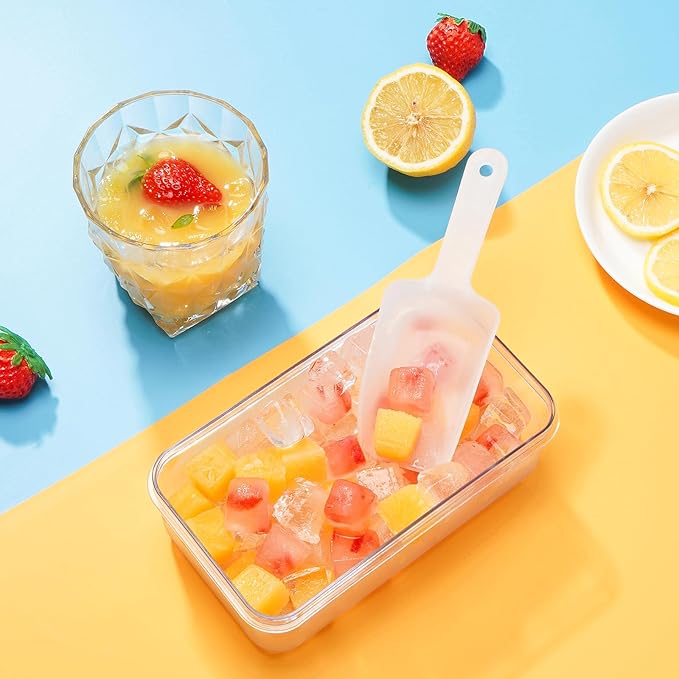 Ice Cube Tray with Lid and Bin, PHINOX 56 pcs Ice Trays - Image 9