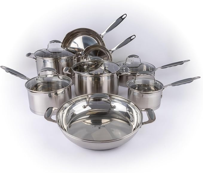 David Burke Gourmet Pro Stature Stainless Steel 4-Qt Sauce pot - Image 8
