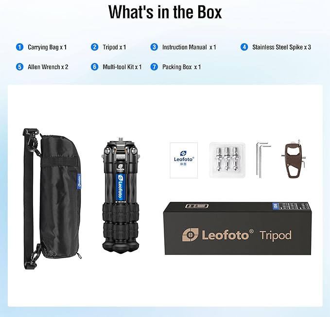 Travel Camera Carbon Fiber Mini Table Tripod, 14.5" Lightweight Desktop Tripod for DSLR Camera Video Camcorder Webcam, Max Load 22lb(LS-223CX)