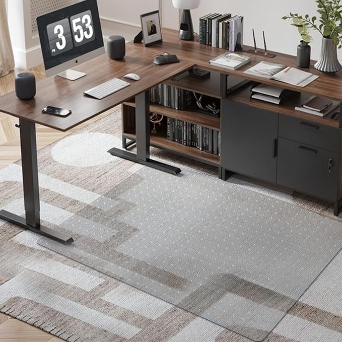 Azadx Chair Mat for Carpet 60"x 48" Large Chair Mat for Carpeted Floors - Image 7