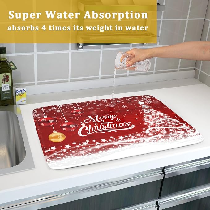 Merry Christmas Dish Drying Mat - Image 6