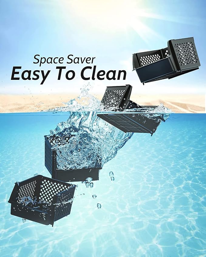 Skywin Plastic Stackable Storage Bins - Image 7