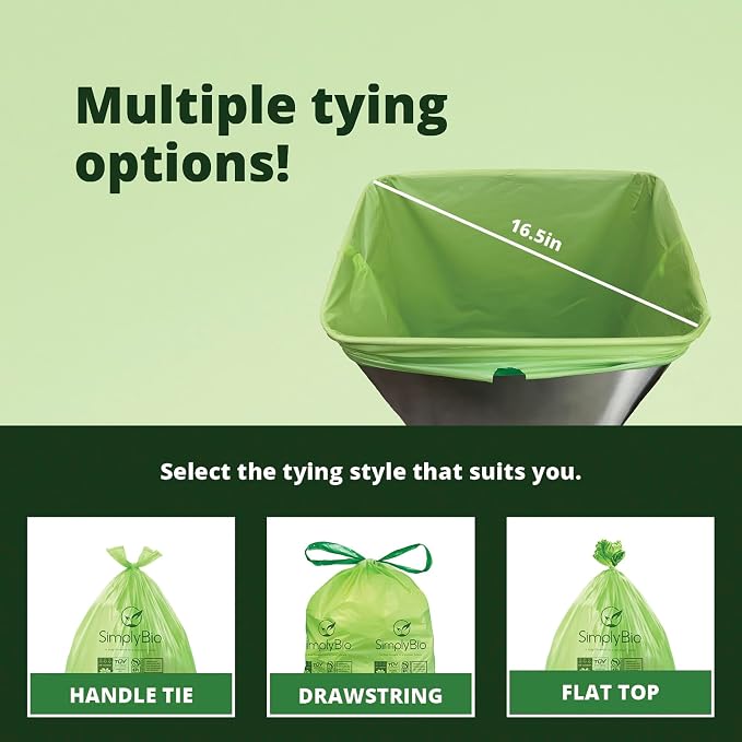 10-13 Gallon Compostable Trash Bags - Image 8