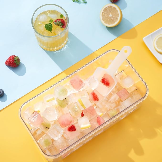 Ice Cube Tray with Lid and Bin, Ice Trays - Image 7