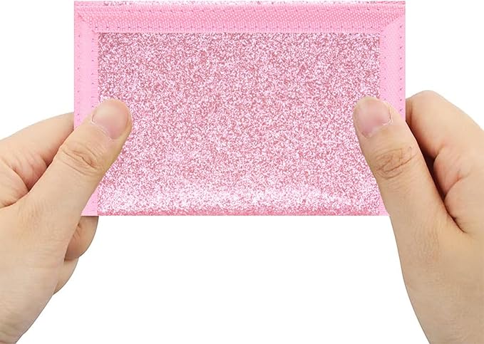 NEICY RFID Blocking Canvas Wallet for Men and Women - Camo Trifold Outdoor Sports Wallets with Magic Sticker for Teen Kids (Rose Bling)