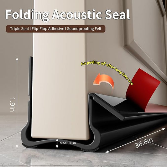 New Upgrade 36.6 inch Under Door Draft Stopper Free Cutting Length, - Image 2