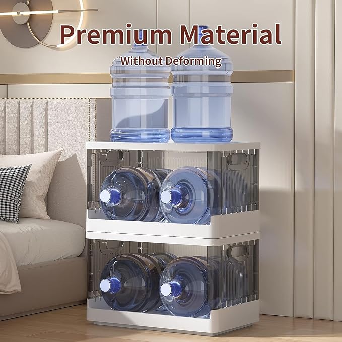 HAIXIN Storage Cabinet, 19 Gal Folding Storage Box, Stackable Cube Storage - Image 6