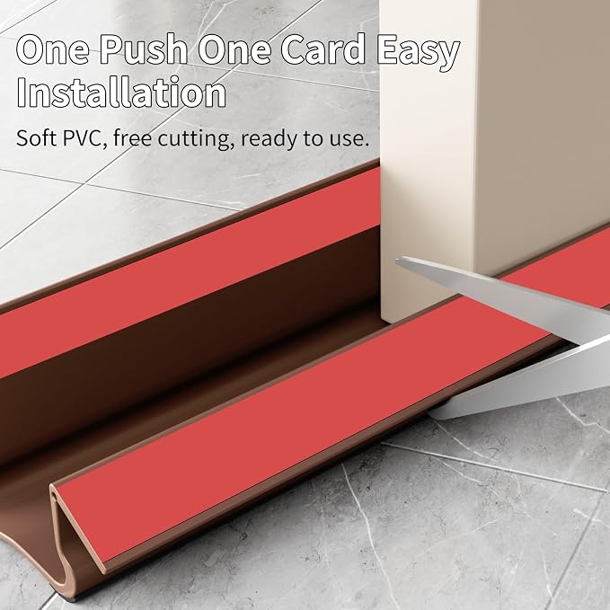 New Upgrade 36.6 inch Under Door Draft Stopper Free Cutting Length, - Image 5