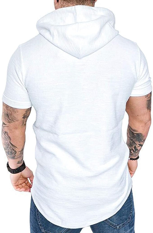 Lexiart Mens Fashion Athletic Hoodies Sport Sweatshirt Solid Color Fleece Pullover