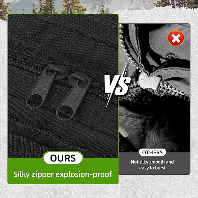 Small Military Tactical Backpack, 30L Tactical Assault Bag for Men, Army Assault Rucksack GYM Hiking Backpack Bug Out Bag Black