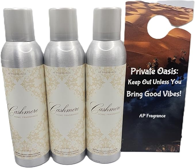 FreshRevive - Cashmere Room Fragrance Spray - Eliminates Odors, Long-Lasting by APfragrance