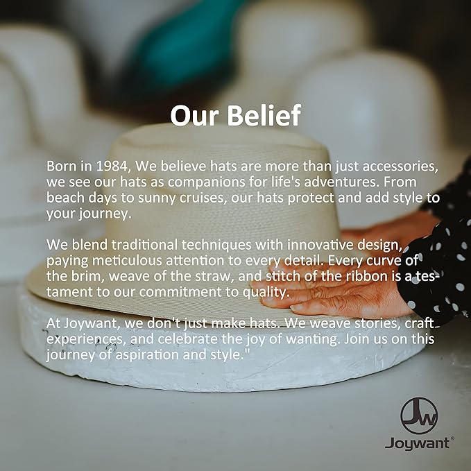 Joywant Womens Sun Visor Hats, Packable Wide Brim Ponytail Beach Hat Straw Visor Summer Beach Vacation Essentials for Womens