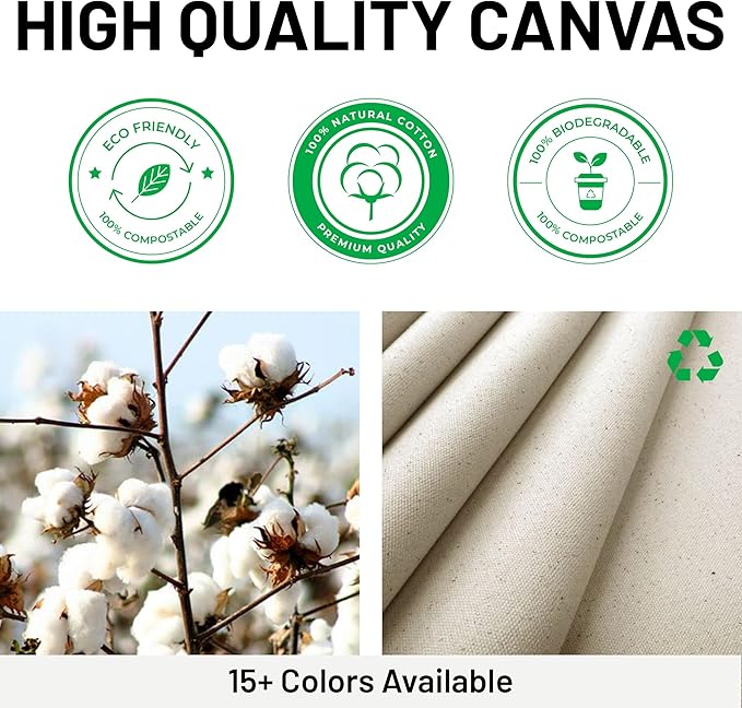 CB STATION Medium Classic Canvas Tote Bag for Women, Top Zipper Closure, Outer Pocket, Daily Essentials, Groceries, Traveling