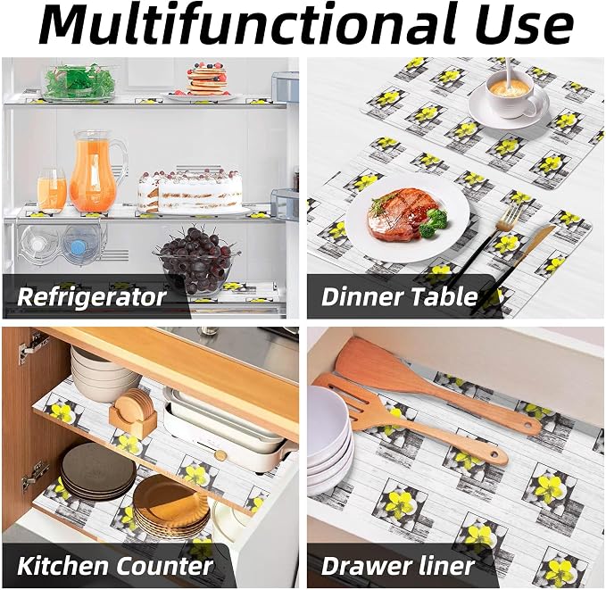 12" W x 120" L Shelf Liner Non Adhesive Purple Kitchen Drawer Liner, Waterproof - Image 9