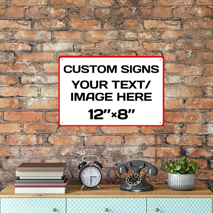 Aluminum Weatherproof Metal Sign Multiple Sizes Custom Personalized Text And - Image 6