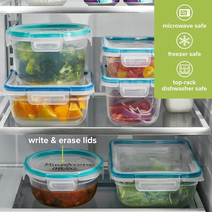 Snapware Plastic Total Solution 2-Pack Food Storage Containers Set, Leakproof & - Image 6