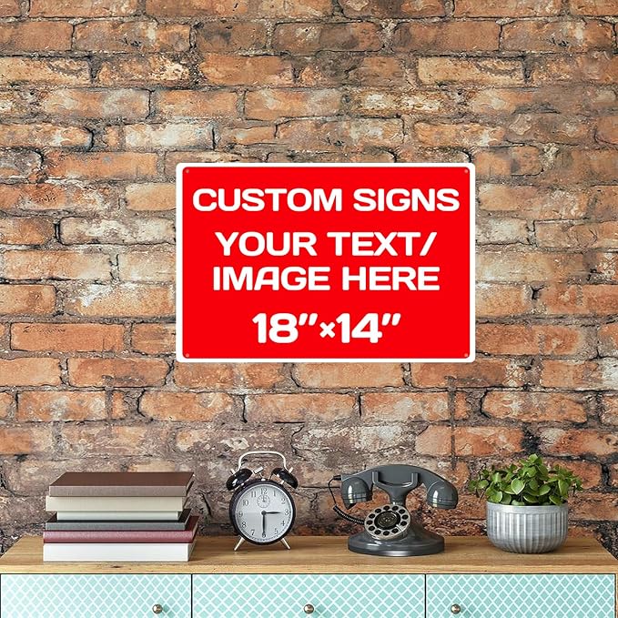 Repaly Personalized signs, Aluminum Weatherproof Metal Sign Multiple Sizes - Image 8