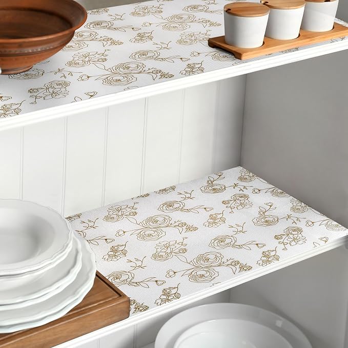 Shelf Cabinet Liner for Kitchen- Non Adhesive 17.5In x 20FT Drawer Liner - Image 9