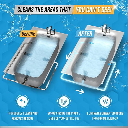 ACTIVE Jetted Tub Cleaner Bathtub Cleaning - 32oz Bath Jet Cleaner - Image 2