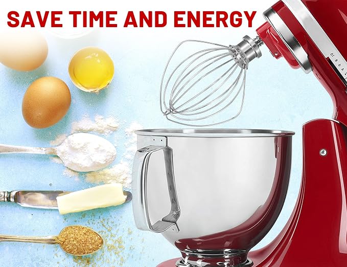 K45WW 6 Wire Whip for 4.5 5 QT KitchenAid Tilt-Head Stand Mixer,Whisk - Image 7