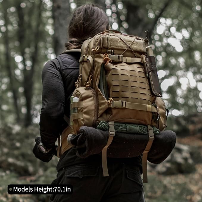 Mardingtop 35L Molle Tactical Military Backpack for Men,Cordura Backpack for Hiking,Camping,Survival