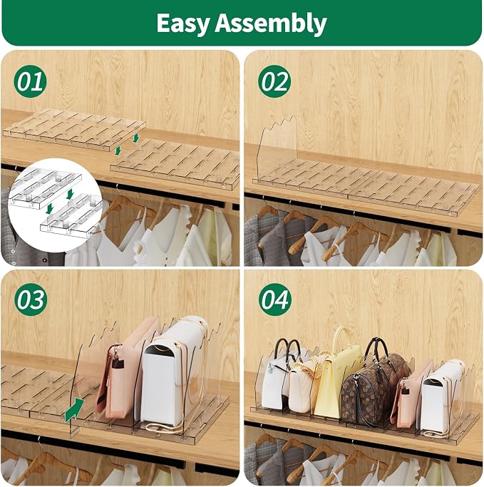 SPACEKEEPER Adjustable Shelf Divider - Image 7