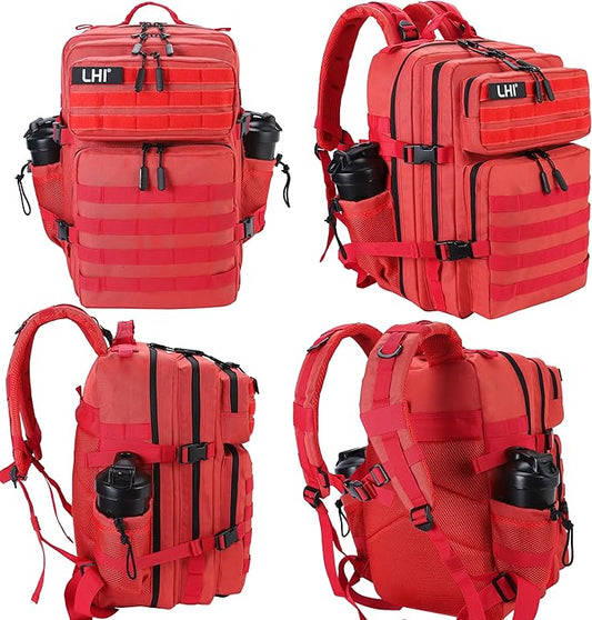 LHI Military Tactical Backpack for Men and Women 45L Army 3 Days Assault Pack Bag Large Rucksack with Molle System
